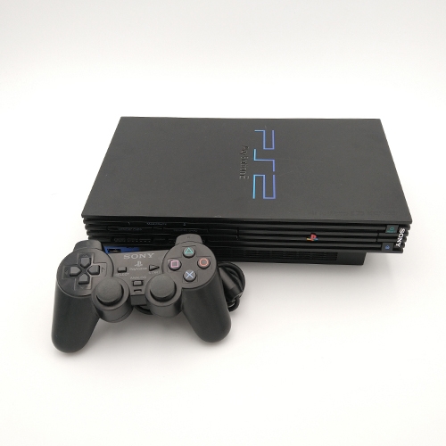 Playstation 2 FAT Konsol - Sort - SNR K0134563 (B Grade) (Genbrug)